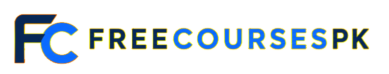 FreeCoursesPK logo for a free online learning platform offering free online courses, skills training, and online learning resources for students and learners in Pakistan.