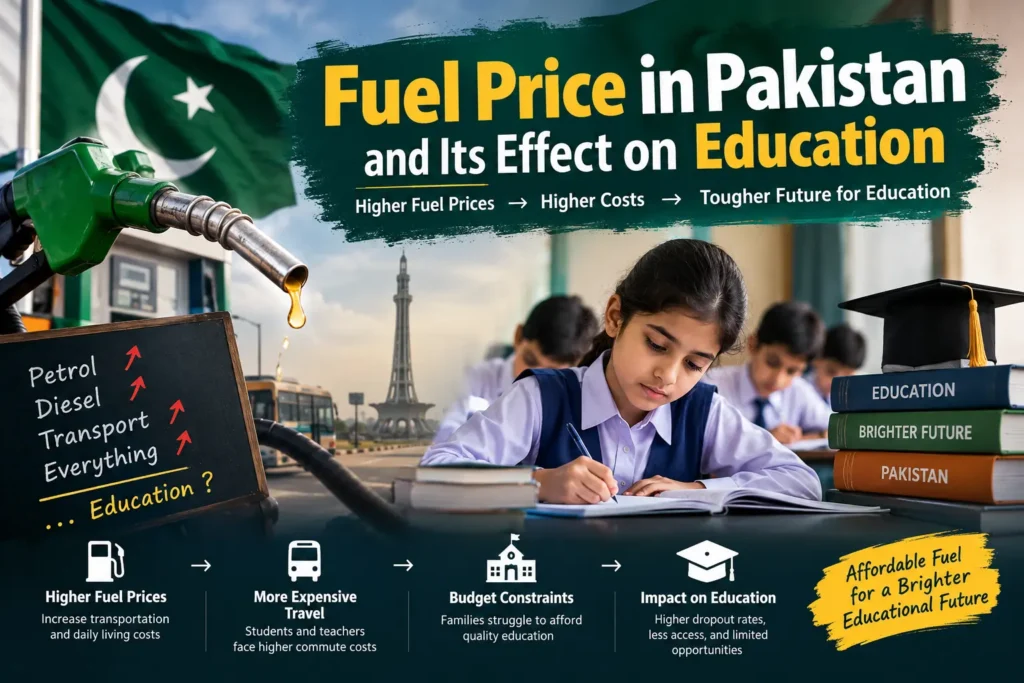 fuel prices in pakistan and educaion